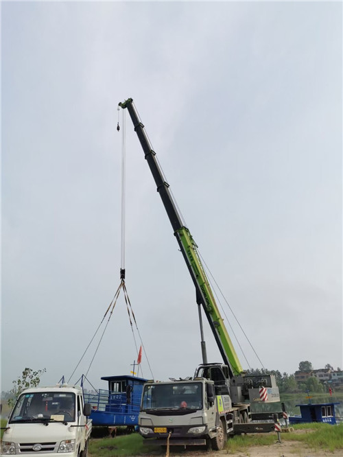 涪陵区桥梁建设吊装案例